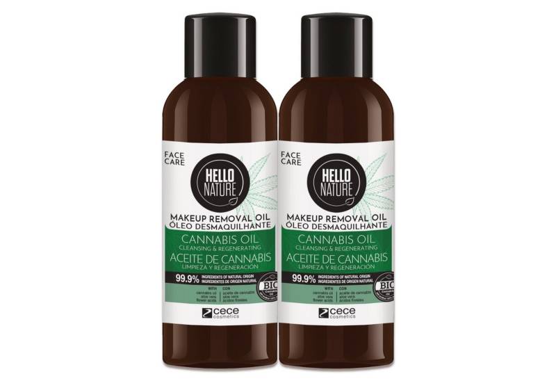 P-Beauty Cosmetic Accessories Make-up-Entferner Hello Nature Haut Gesicht Regeneration Reinigungsöl mit Hanföl, 2-tlg., Gesichtsreinigung, Gesichtspflege, Make-up, Cannabis von P-Beauty Cosmetic Accessories