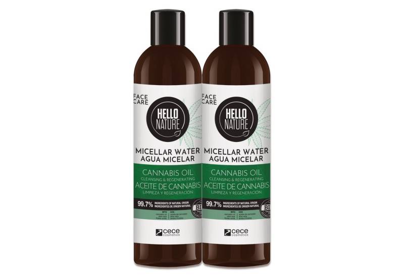 P-Beauty Cosmetic Accessories Make-up-Entferner Mizellenwasser Gesicht Cleanser Hanföl Gesichtsreinigung Hello Nature, 2-tlg., Mizellenwasser, Gesichtsreinigung, Gesichtspflege, Make-up von P-Beauty Cosmetic Accessories