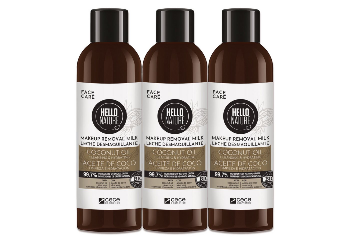 P-Beauty Cosmetic Accessories Make-up-Entferner Reinigungsmilch Cocos Entferner Makeup Removal Cleansing Milk, 3-tlg., Make-Up Entferner, Gesichtspflege, Gesichtsreinigung von P-Beauty Cosmetic Accessories