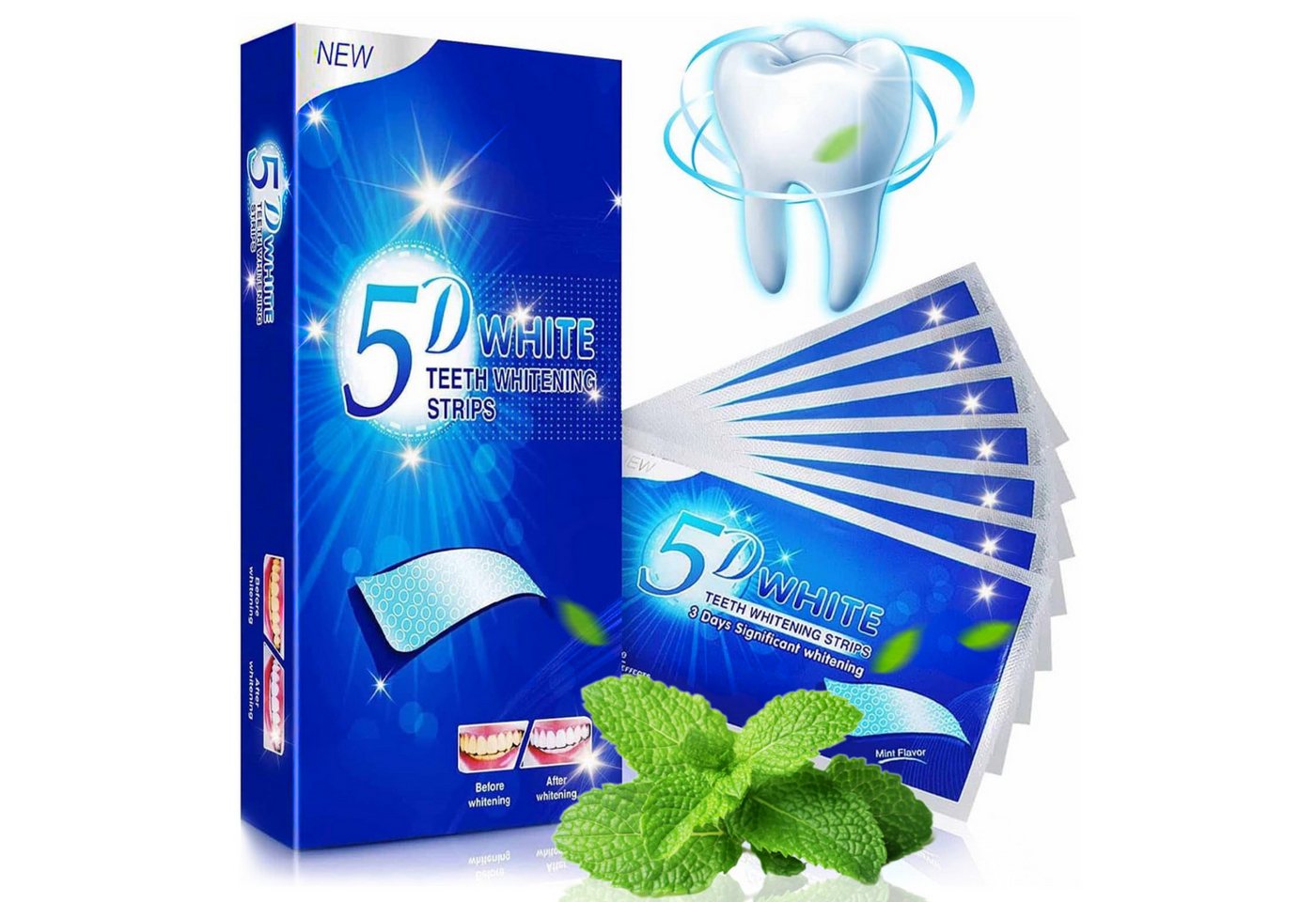 P-Beauty Cosmetic Accessories White Stripes Zahnweiß Zahnaufhellungstreifen Weiße Zähne Bleaching 5D, Bleaching P-Beauty Cosmetic Accessories White Stripes Zahnweiß Zahnaufhellungstreifen Weiße Zähne Bleaching 5D, Bleaching von P-Beauty Cosmetic Accessories