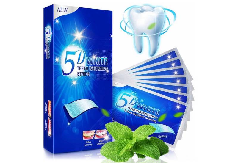 P-Beauty Cosmetic Accessories White Stripes Zahnweiß Zahnaufhellungstreifen Weiße Zähne Bleaching 5D, Bleaching von P-Beauty Cosmetic Accessories