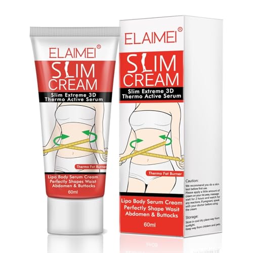 P-Beauty Fettverbrennungs Creme 60ml | 3D Thermo Aktive Slim Cream gegen Cellulite und für straffe Haut | Verbrennung von Körperfett | Sport Creme | erhöht Hautfestigkeit & Elastizität | 1x60ml von P-Beauty Cosmetic Accessories