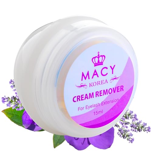 P-Beauty Wimpernremover Cream - Macy | Lash Extension Entferner | Entfernung Wimpernverlängerung & Wimpernkleber | hautfreundliche, schnelle Kleberentfernung für künstliche Wimpern | 15g - Geruchlos von P-Beauty Cosmetic Accessories