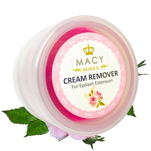 P-Beauty Wimpernremover Cream - Macy | Lash Extension Entferner | Entfernung Wimpernverlängerung & Wimpernkleber | hautfreundliche, schnelle Kleberentfernung für künstliche Wimpern | 15g - Rose von P-Beauty Cosmetic Accessories