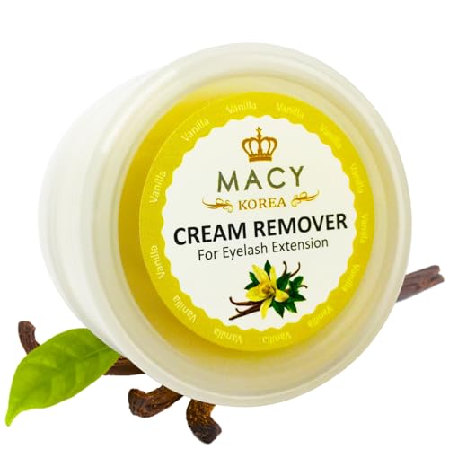 P-Beauty Wimpernremover Cream - Macy | Lash Extension Entferner | Entfernung Wimpernverlängerung & Wimpernkleber | hautfreundliche, schnelle Kleberentfernung für künstliche Wimpern | 15g - Vanille von P-Beauty Cosmetic Accessories