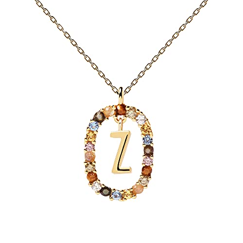 PDPAOLA - Halskette Buchstabe Z- 925er Sterlingsilber 18k Vergoldung - Damenschmuck PDPAOLA - Halskette Buchstabe Z- 925er Sterlingsilber 18k Vergoldung - Damenschmuck von P D PAOLA