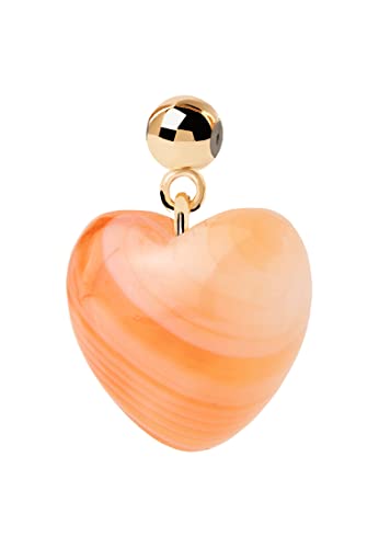 PdPaola Damen-Charm 925er Silber Farbstein One Size Orange 32023930 von P D PAOLA