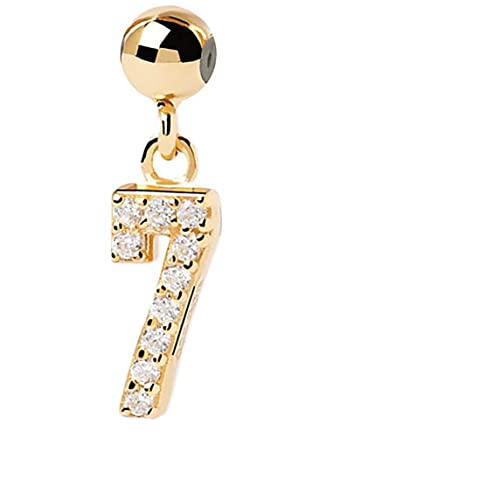 P D PAOLA Damen-Charm 925er Silber Kristall One Size 88582276 von P D PAOLA