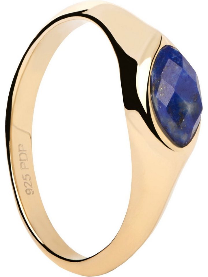 P D Paola Fingerring PdPaola Damen-Damenring 925er Silber Farbstein, Lapislazuli von P D Paola