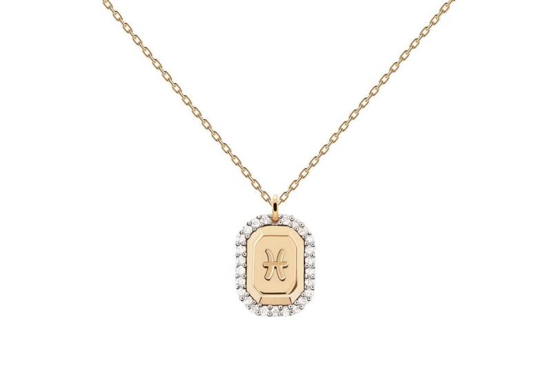 P D Paola Kette mit Anhänger Damen-Fische Silber vergoldet von P D Paola