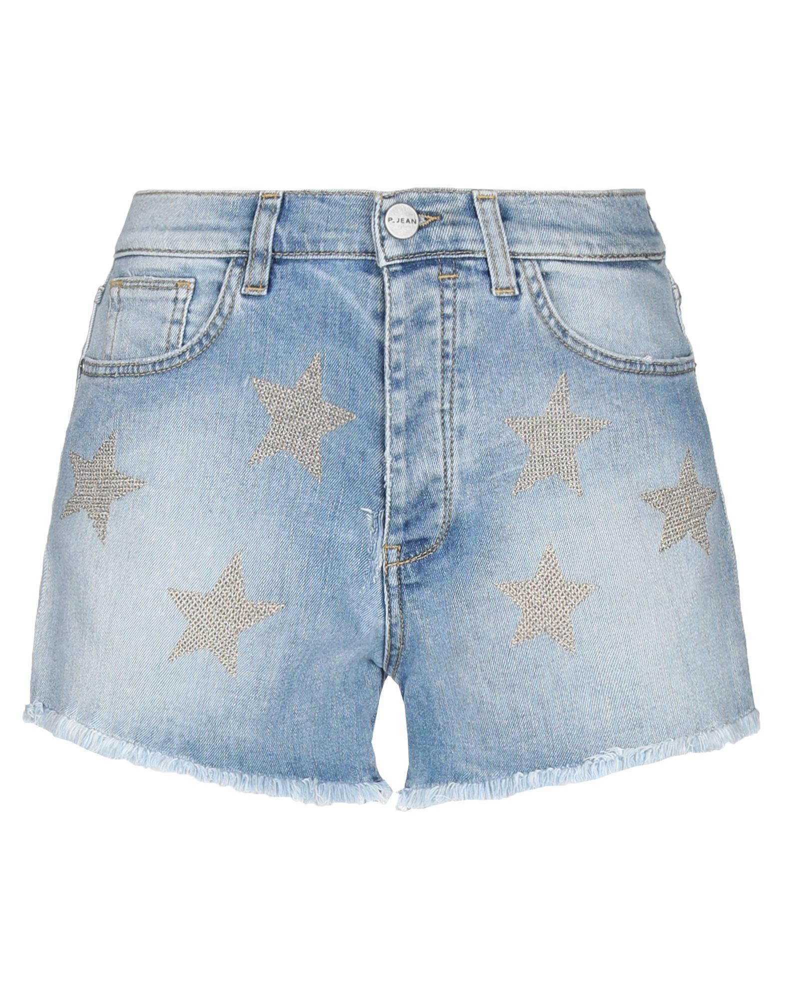 P_JEAN Jeansshorts Damen Blau von P_JEAN