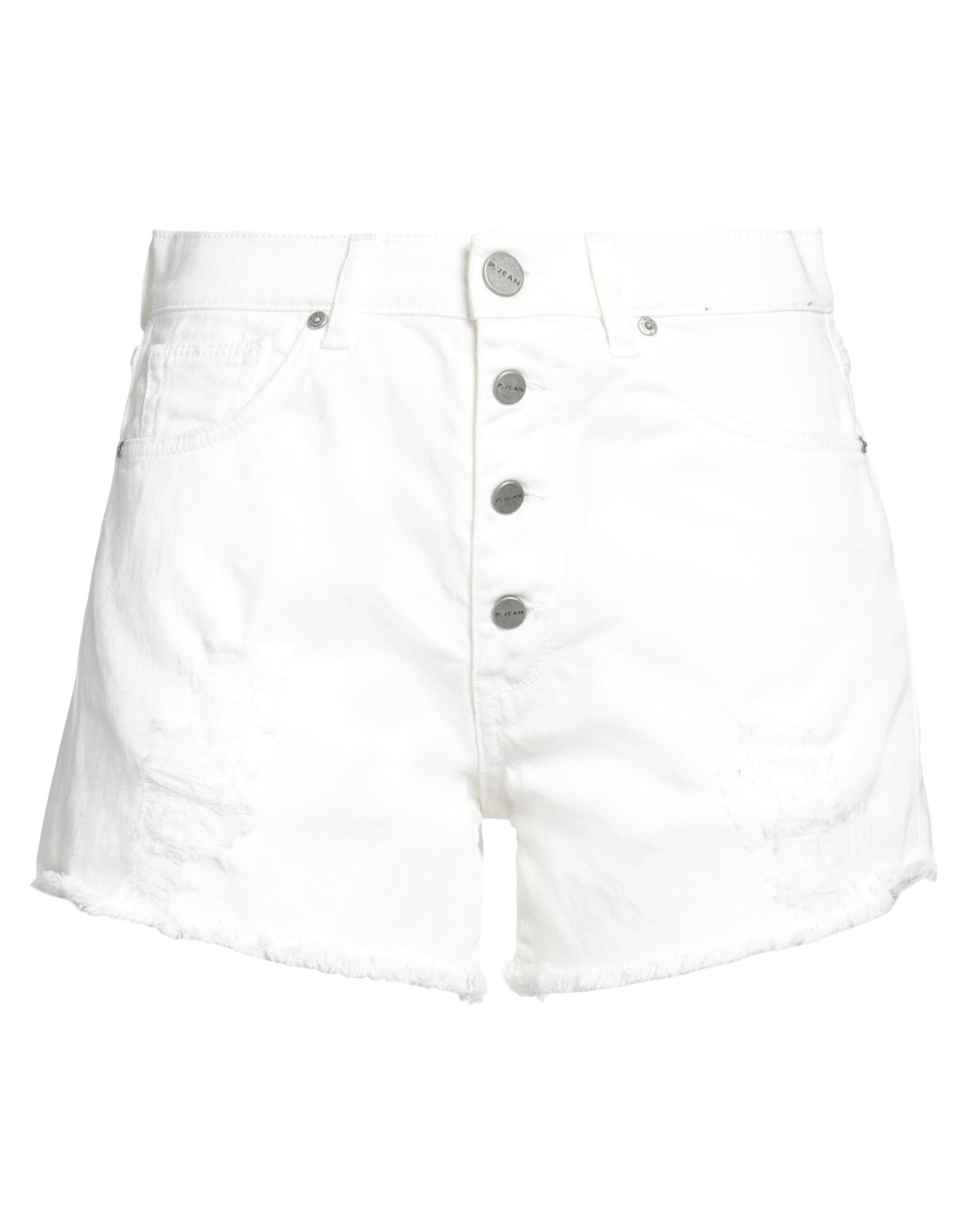 P_JEAN Jeansshorts Damen Elfenbein von P_JEAN