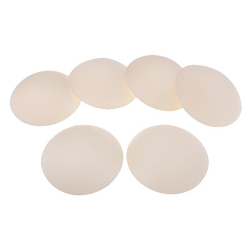 3 Paare BH Bikini Cups Einlagen Rund Form Bra Pads Push Up für Sport BHs Badeanzug - Beige, 11,5 cm von P Prettyia