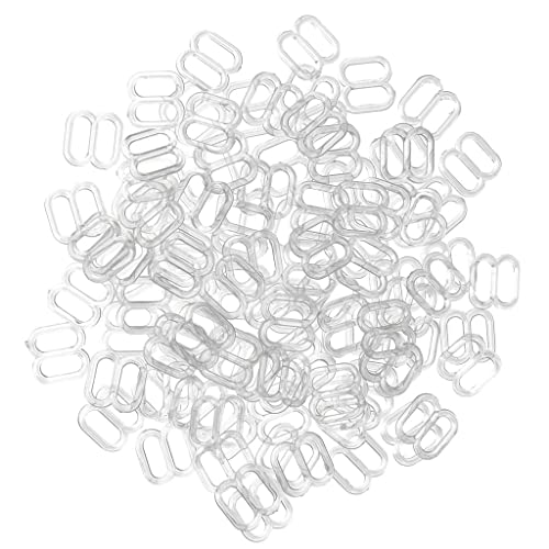 P Prettyia 100 Plastik Schieber BH Nähzubehör Unterwäsche Zubehör Set - Klar, 8mm von P Prettyia