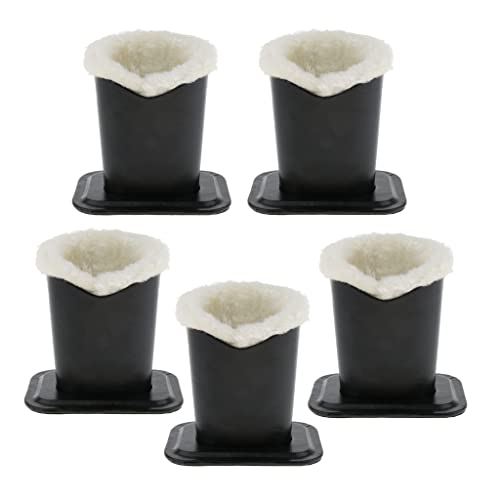 P Prettyia 5er Pack Mäppchen Federmäppchen Brillenhalter mit PU-Leder Samt Plüsch, Schutzbrillen Halter von P Prettyia