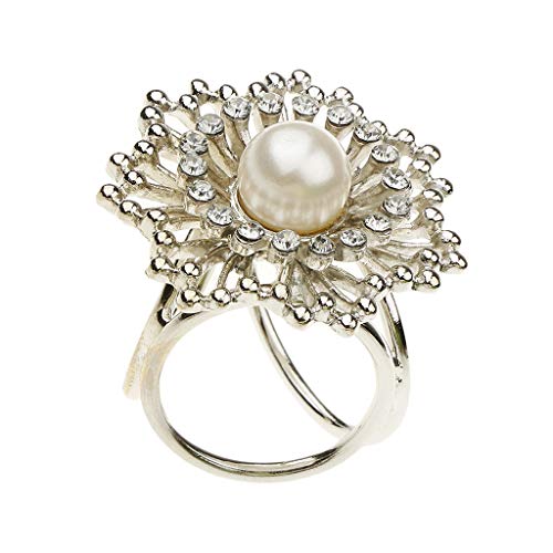 P Prettyia Frauen Schalring Tuchhalter Tuchring Schal Schnalle Ring Trachtenspange Schalclip Trachtenbrosche - Silber von P Prettyia