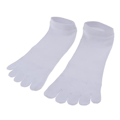 P Prettyia Fünf Zehensocken Zehentrenner für Flip Flops Herren Socken Damensocken Strümpfe - Weiß, Onesize von P Prettyia