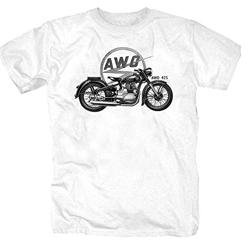 AWO Motorrad MZ RT ETZ EMW Moped S 51 Enduro DKW Trabant DDR Oldtimer Simson Schwalbe Polo Shirt T-Shirt XL von P-T-D