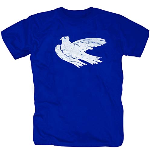 Frieden Friedenstaube Bewegung Freedom Mir Friedensbewegung DDR blau Shirt T-Shirt XXL von P-T-D