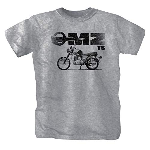 MZ TS ETZ 150 RT 125 Simson S51 S 51 Schwalbe Trabant DDR Oldtimer Motorrad Enduro Awo Moped Biker grau T-Shirt Shirt 3XL XXXL von P-T-D