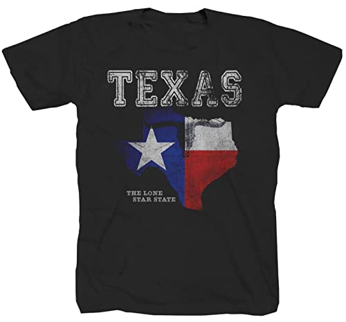 Texas Lone Star Alaska Amerika Cowboys Route Dallas Kalifornien Las Vegas Western USA Chopper Bobber Shirt Polo T-Shirt L von P-T-D