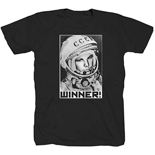 Weltall Juri Gagarin Kosmonaut Science Fiction Astronaut NASA Sowjetunion Star DDR Simson MZ Pionier Che Shirt T-Shirt S von P-T-D