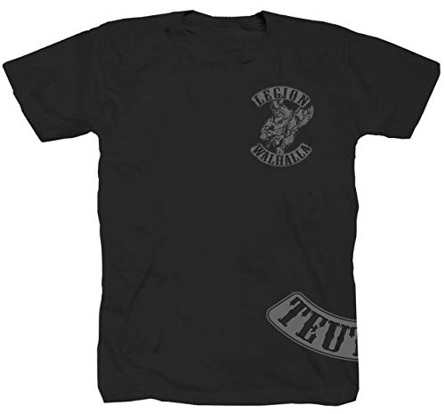 Wikinger Viking Ragnar Loki Vikings Oldschool Norwegen Chopper Bobber T-Shirt Shirt Polo XXL von P-T-D