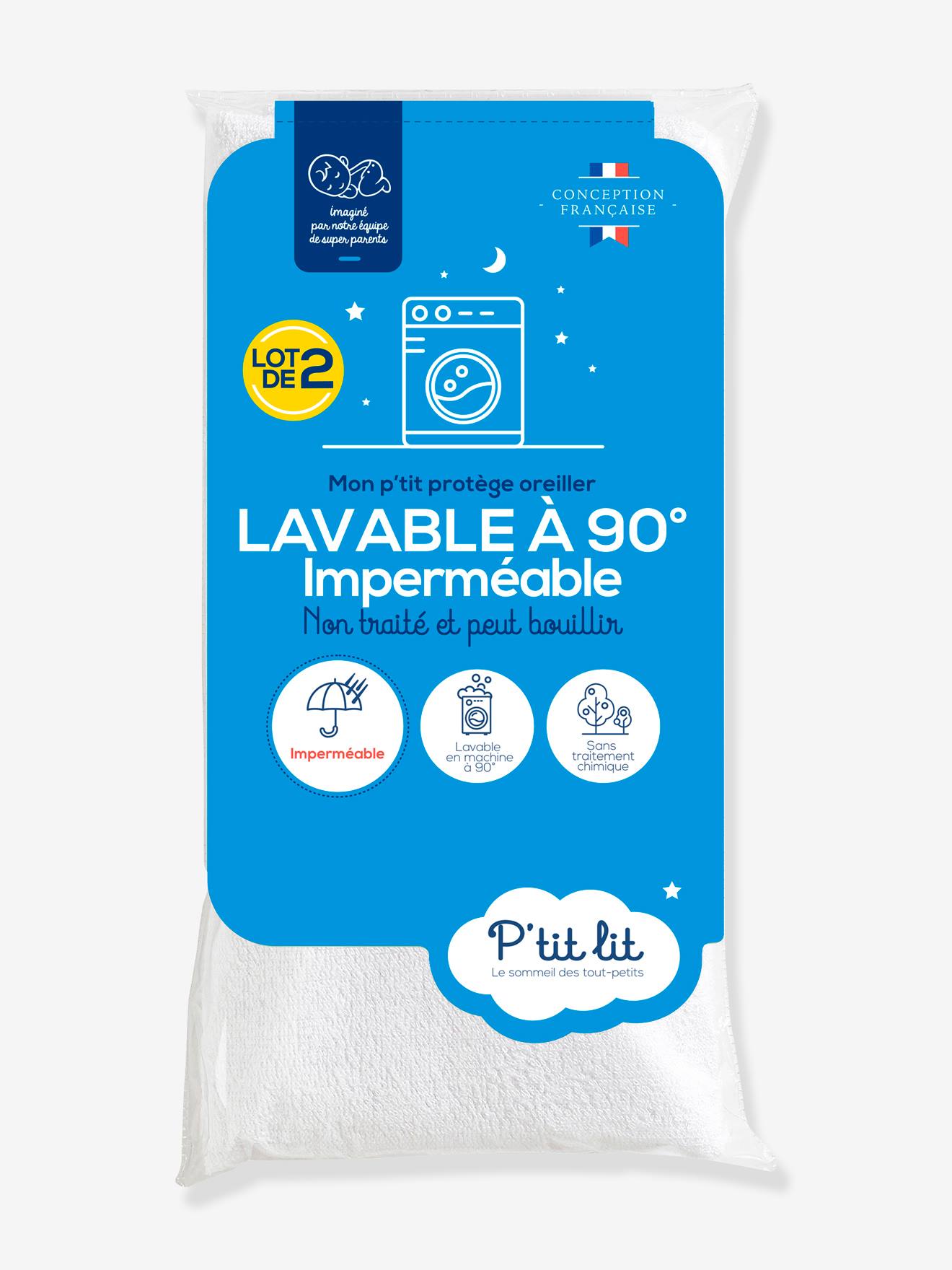 2er-Pack wasserdichte Kopfkissen-Schonbezüge 2er-Pack wasserdichte Kopfkissen-Schonbezüge von P Tit Lit