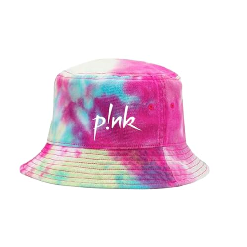 P!nk Unisex-Erwachsene Official Merch Logo Tie Dye Bucket Hat Schlapphut, Mehrfarbig/Meereswellen (Ocean Tides), Einheitsgre von P!nk