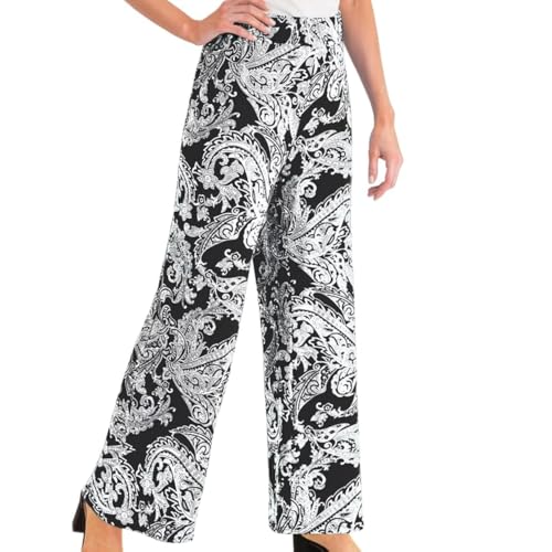 P&R DANCEWEAR LTD Damen Hose mit weitem Bein, elastisch, Stretch, Übergröße, vielseitig einsetzbar, Freizeit-/Partykleidung, Paisely, 42-44 P&R DANCEWEAR LTD Damen Hose mit weitem Bein, elastisch, Stretch, Übergröße, vielseitig einsetzbar, Freizeit-/Partykleidung, Paisely, 42-44 von P&R DANCEWEAR LTD