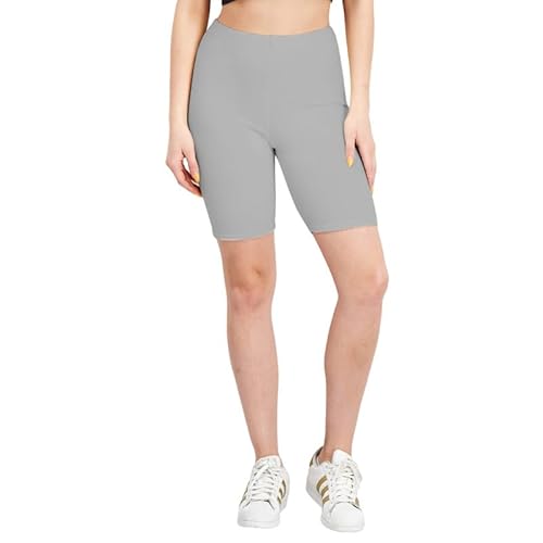 P&R DANCEWEAR LTD Neue Basic Hotpants: dehnbare Radlerhose für Damen, für aktive Sommer- und Fitnessstudios., hellgrau, XX-Large von P&R DANCEWEAR LTD