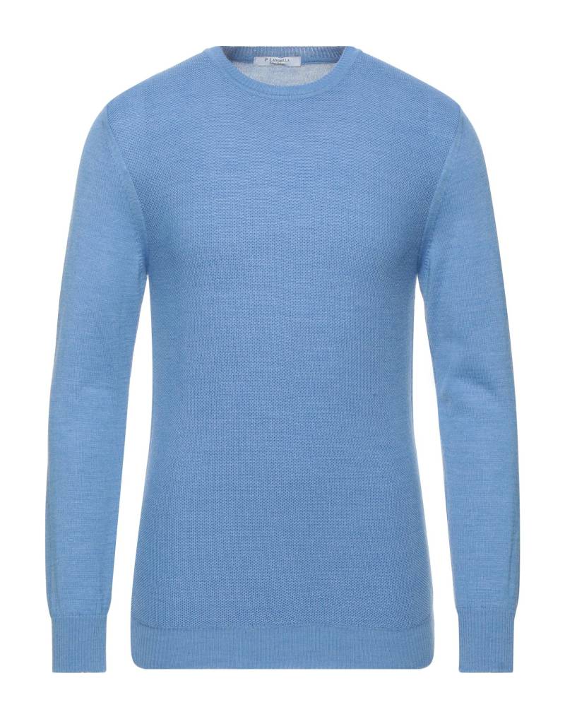 P. LANGELLA Pullover Herren Azurblau von P. LANGELLA
