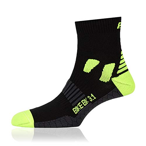 P.A.C. Bike Cool Fahrrad Socken für Damen und Herren, lange Bike Socken, Atmungsaktiv, Anti-Blasen, Schweißableitend, Polsterung, Mesh für Belüftung von P.A.C.