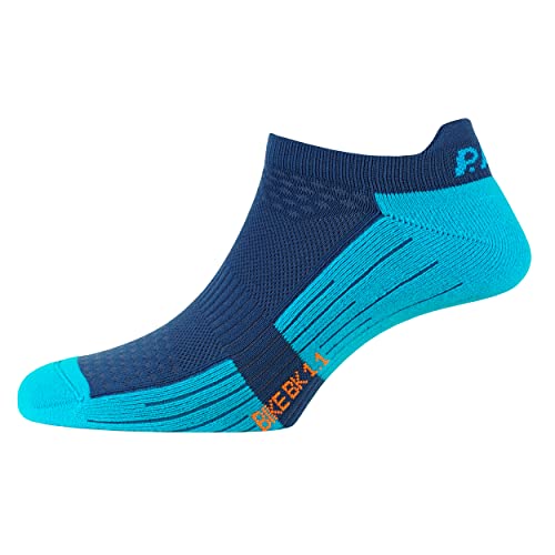 P.A.C. Bike Footie Fahrrad Socken für Damen und Herren, kurze Footie Socken, Atmungsaktiv, Anti-Blasen, Schweißableitend, Mesh für Belüftung von P.A.C.