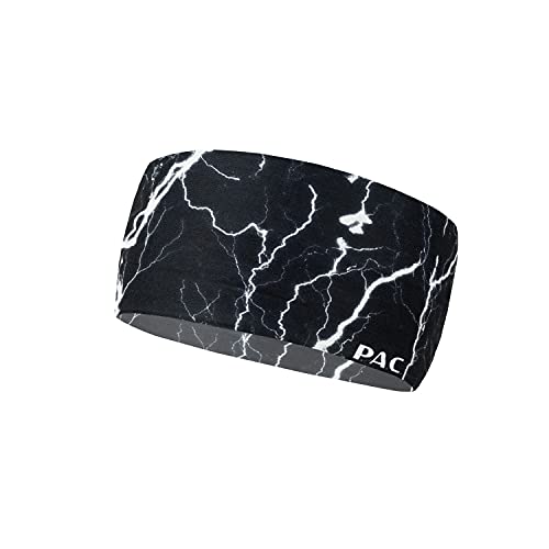 P.A.C. Headband Flash Dark Black Multifunktionstuch - funktionelles Mikrofaser Stirnband, Halstuch, Schal, Kopftuch, Unisex von P.A.C.