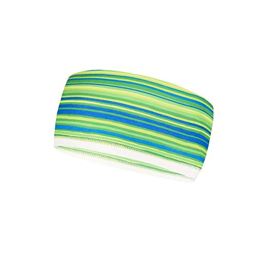 P.A.C. Headband Fleece All Stripes Lime Multifunktionstuch Schlauchtuch von P.A.C.