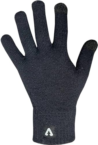 P.A.C. Merino Liner Glove + Touch, M, black von P.A.C.