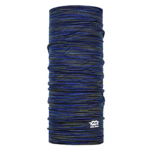 P.A.C. Merino Wolle Multifunktionstuch - Outdoortuch, nahtloses Halstuch, non-Mulesing Wolle, nachhaltiges Schlauchtuch, Schal, Kopftuch, Stirnband, verschiedenste Designs, Unisex, 10 Tragevarianten von P.A.C.