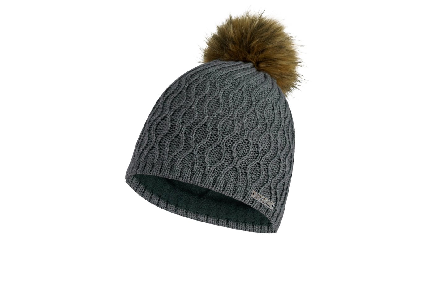 P.A.C. Ohrenmütze PAC Kisala Pom Beanie GREY von P.A.C.