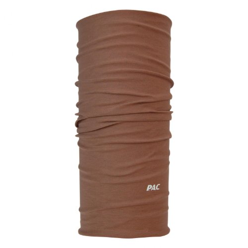 P.A.C. Original Solid Brown Multifunktionstuch - nahtloses Mikrofaser Schlauchtuch, Halstuch, Schal, Kopftuch, Unisex, 10 Anwendungsmöglichkeiten von P.A.C.