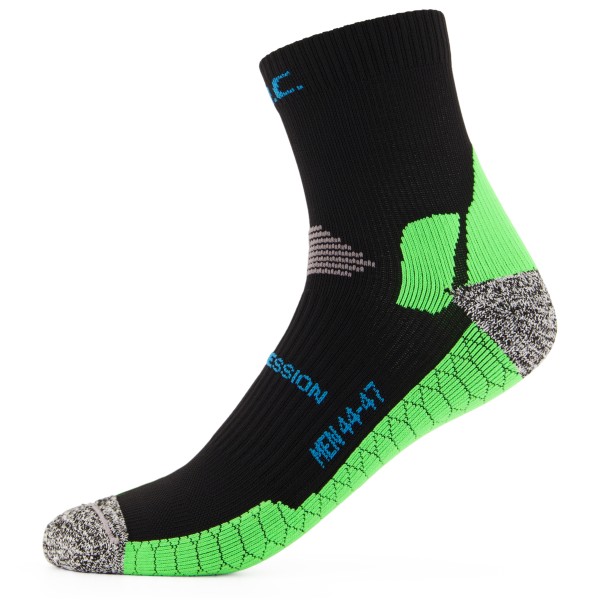 P.A.C. - RN 6.0 Running Pro Mid Compression - Kompressionssocken Gr 44-47 schwarz von P.A.C.