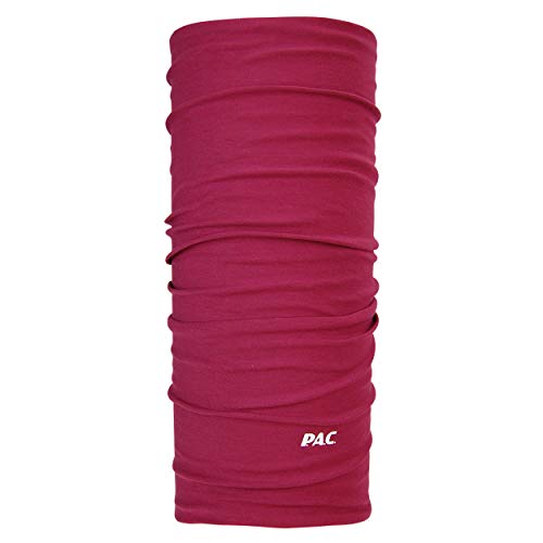 P.A.C. Solid Colours Multifunktionstuch - Outdoortuch, Skituch, Halstuch, Schlauchtuch, Schal, Kopftuch, Stirnband, verschiedenste Designs, Unisex, 10 Tragevarianten von P.A.C.