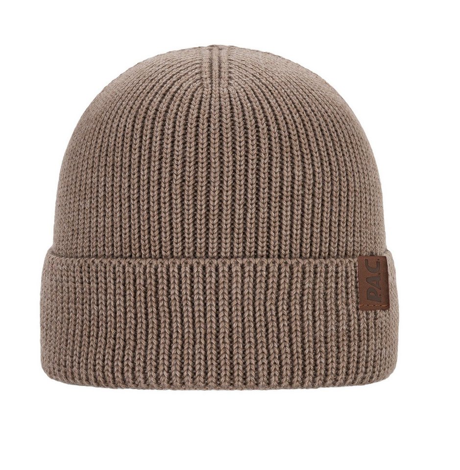P.A.C. Strickmütze Nature Lomuo Merino Beanie sand von P.A.C.