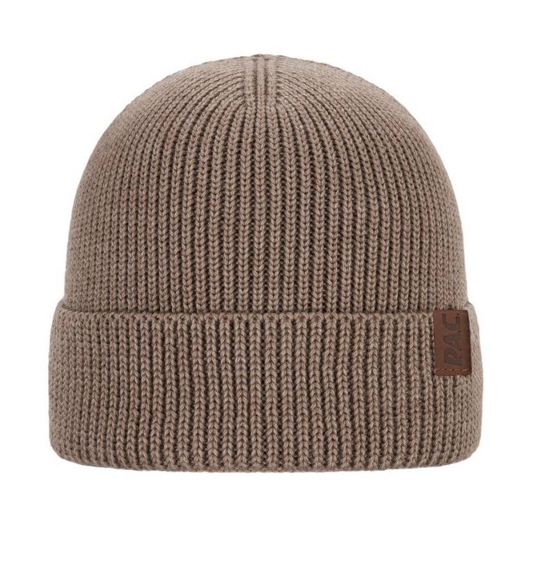P.A.C. Strickmütze Nature Lomuo Merino Beanie sand von P.A.C.