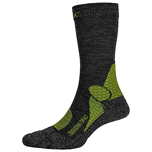 P.A.C. TR 4.1 Trekking Merino Compression Pro Men, 40-43, anthracite-forest von P.A.C.