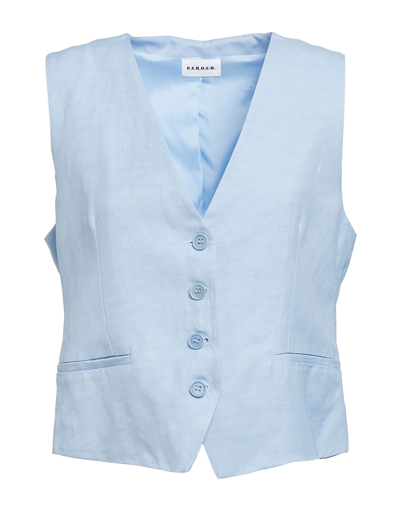 P.A.R.O.S.H. Couture-weste Damen Himmelblau P.A.R.O.S.H. Couture-weste Damen Himmelblau von P.A.R.O.S.H.