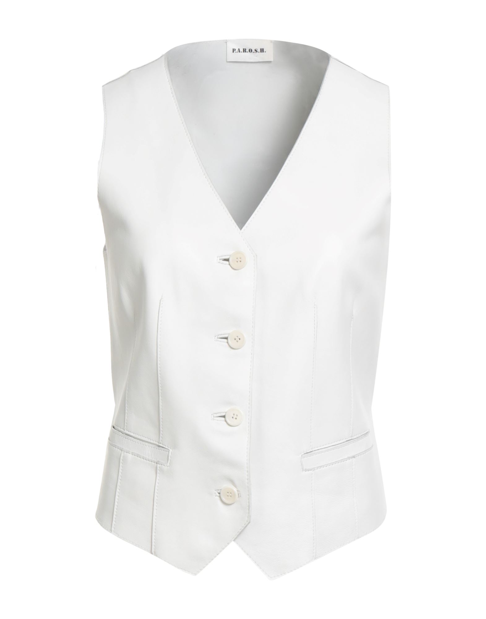 P.A.R.O.S.H. Couture-weste Damen Off white P.A.R.O.S.H. Couture-weste Damen Off white von P.A.R.O.S.H.