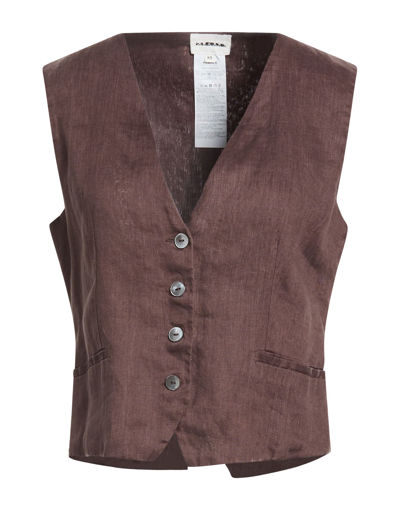 P.A.R.O.S.H. Couture-weste Damen Schokobraun von P.A.R.O.S.H.