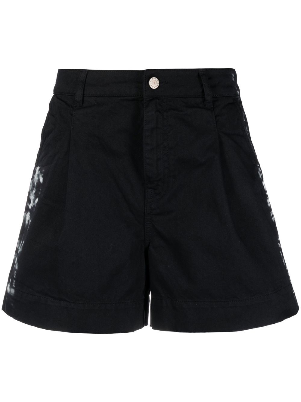 P.A.R.O.S.H. Jeans-Shorts mit Batikmuster - Schwarz von P.A.R.O.S.H.