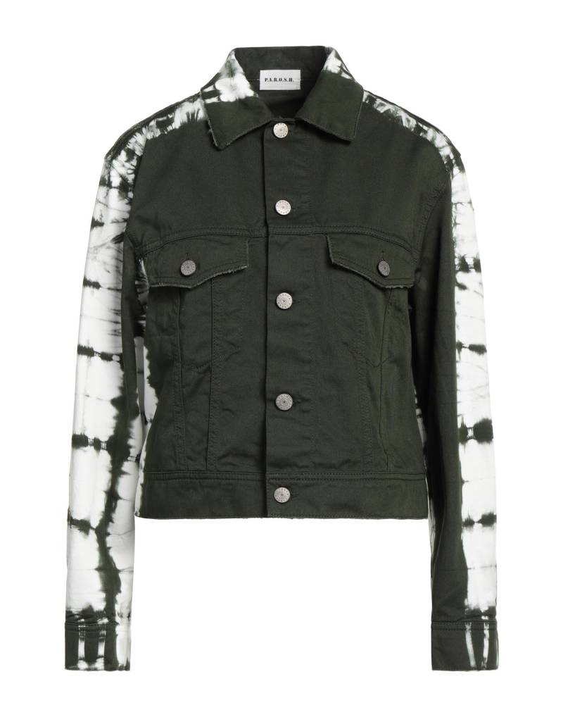 P.A.R.O.S.H. Jeansjacke/-mantel Damen Dunkelgrün von P.A.R.O.S.H.